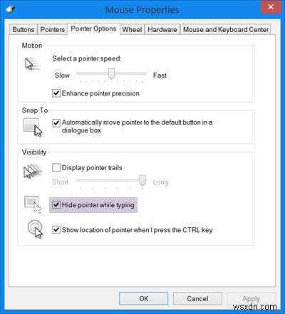 Con trỏ chuột nhảy/ di chuyển ngẫu nhiên khi gõ phím trên Windows 11/10
