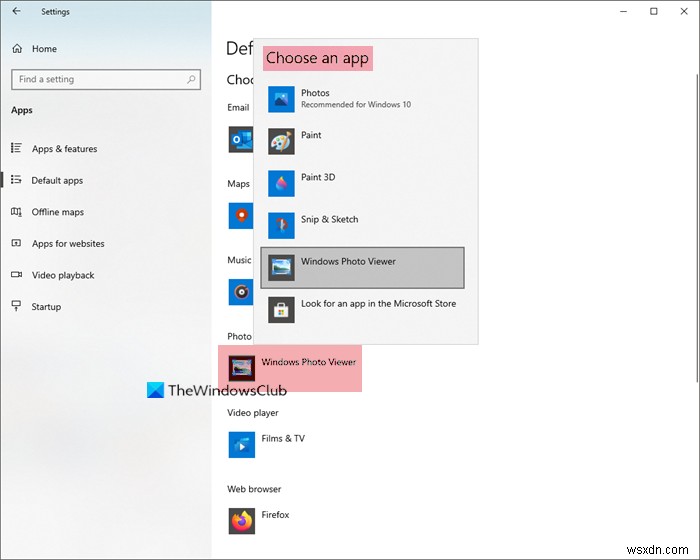 Cách thay đổi trình xem ảnh mặc định trên Windows 11/10