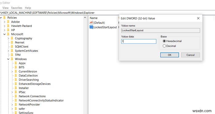Cách khóa bố cục Menu Start trong Windows 10/11