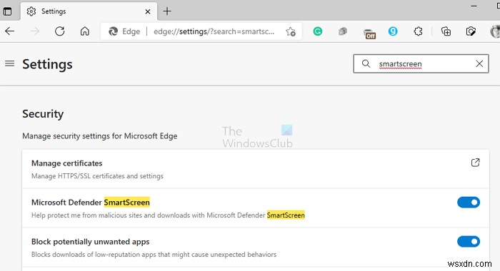 Khắc phục lỗi Windows SmartScreen can t be reached right now