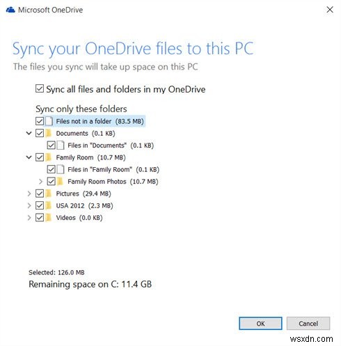Cách dùng OneDrive Selective Sync (Đồng bộ chọn lọc) trên Windows 11/10