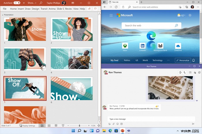 Các tính năng mới của Windows 11: Start, Taskbar, UI, Snap Layout, Snap Groups, v.v.