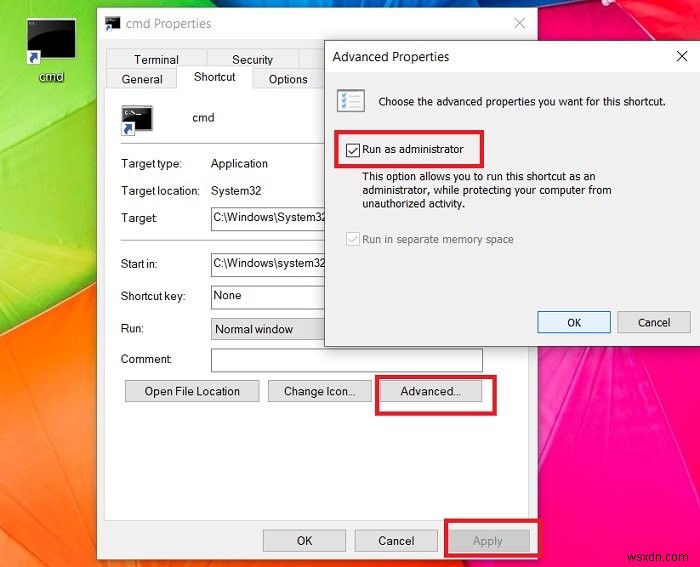 Cách luôn chạy Command Prompt và PowerShell với quyền Quản trị viên