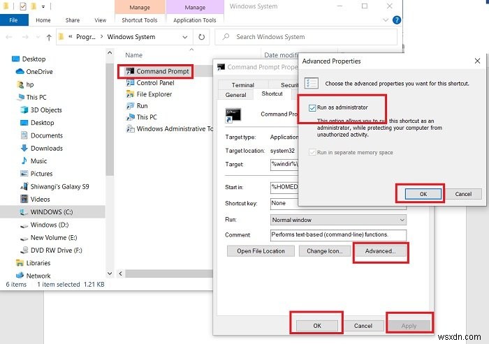 Cách luôn chạy Command Prompt và PowerShell với quyền Quản trị viên