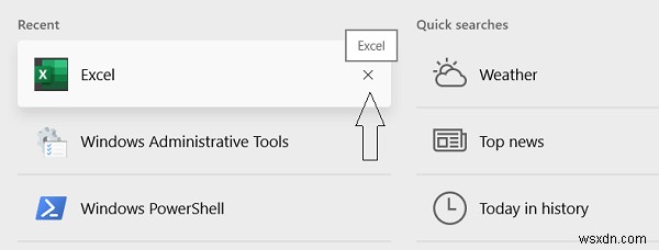 Cách xóa hoặc tắt lịch sử tìm kiếm hộp Tìm kiếm Thanh tác vụ Windows 10