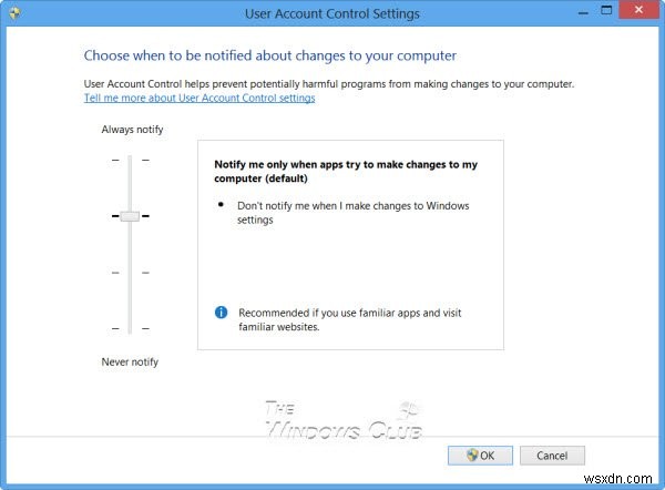 Thay đổi, Bật, Tắt cài đặt User Account Control (UAC) trên Windows 11/10