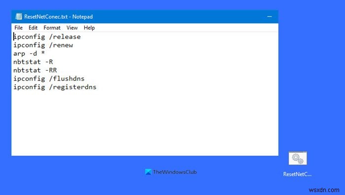 Tạo Batch File để Release TCP/IP, Flush DNS, Reset Winsock, Reset Proxy