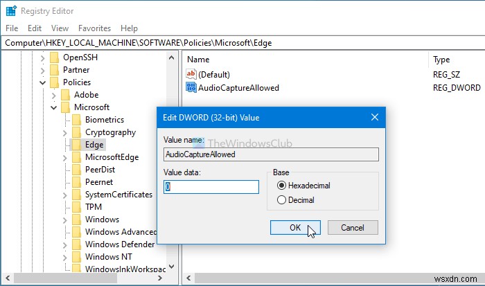 Cách bật/tắt quyền Audio, Video, và Screen Capture (Quay màn hình) trong Edge