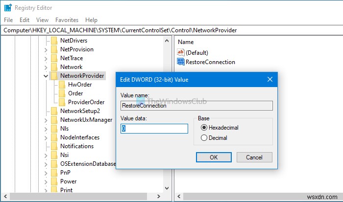 Cách bật/tắt thông báo Could not reconnect all network drives trên Windows 10