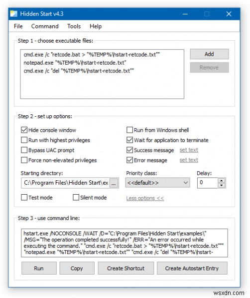 Cách chạy Batch Files im lặng trong nền trên Windows 11/10