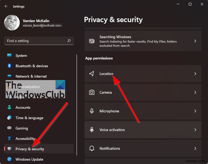 Cách thay đổi cài đặt Vị trí (Location) trong Windows 11/10