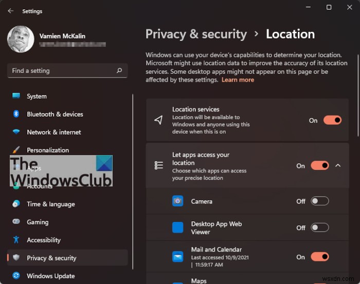 Cách thay đổi cài đặt Vị trí (Location) trong Windows 11/10