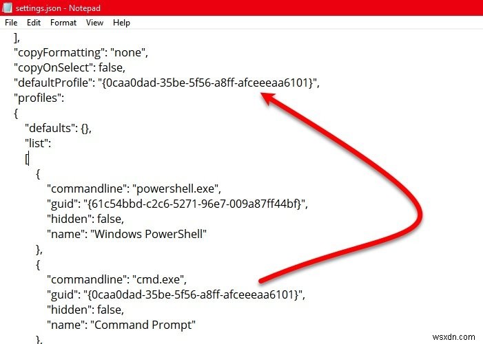 Cách thay đổi Shell mặc định trong Windows Terminal