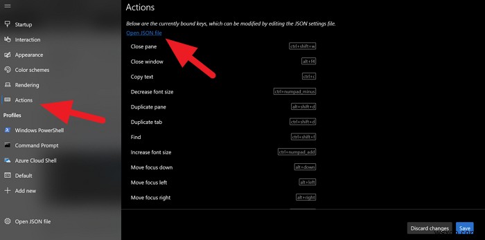 Cách thay đổi Default Key Bindings (phím tắt mặc định) trong Windows Terminal