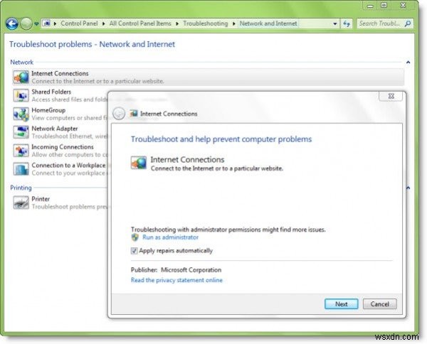 Khắc phục sự cố kết nối Mạng & Internet trong Windows 11/10