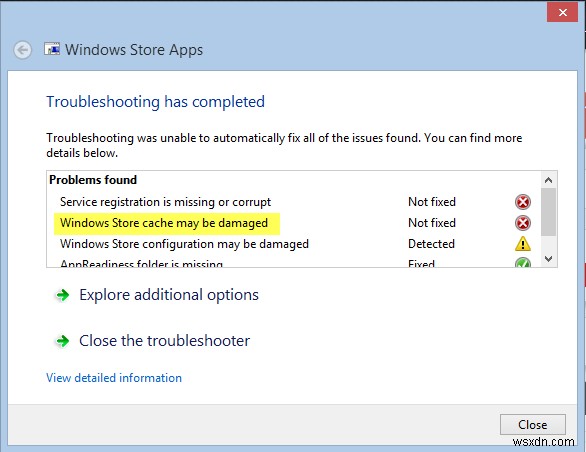 Khắc phục lỗi bộ nhớ đệm Windows Store bị hỏng trên Windows 11/10