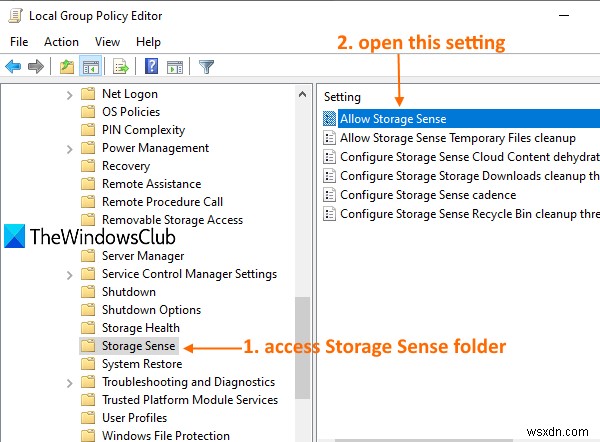 Cách tắt Storage Sense trong Windows 11/10