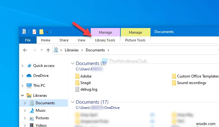 Cách thay đổi mẫu thư viện (Library folder template) trên Windows 11/10