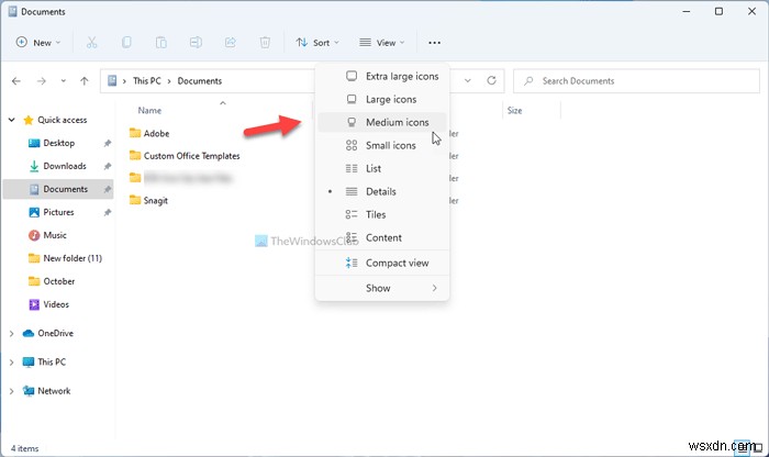 Cách thay đổi mẫu thư viện (Library folder template) trên Windows 11/10