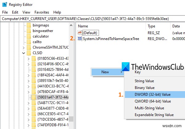 Cách thêm thư mục User Profile vào Navigation Pane của File Explorer Windows 10