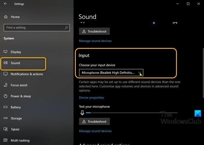 Cách thay đổi thiết bị đầu vào âm thanh mặc định (Default Sound Input Device) trong Windows 11/10