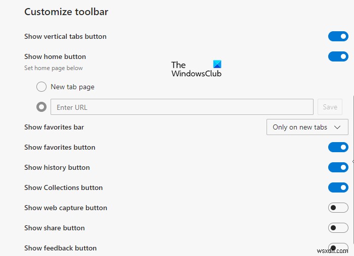 Cách tùy chỉnh thanh công cụ (Toolbar) trên Microsoft Edge