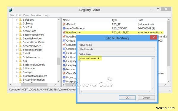 ChkDsk tự động chạy mỗi lần khởi động Windows 11/10