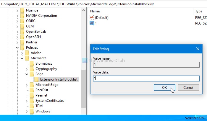 Cách ngăn người dùng cài đặt tiện ích mở rộng (extensions) trong Microsoft Edge