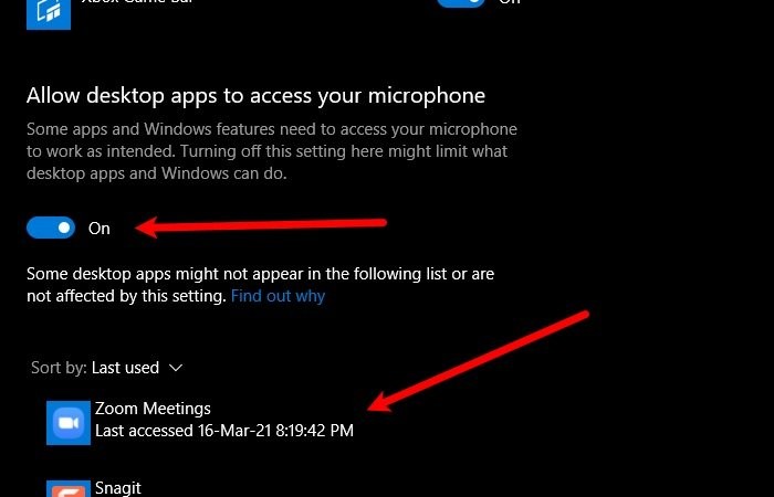 Khắc phục lỗi Microphone Zoom không hoạt động trên Windows 11/10