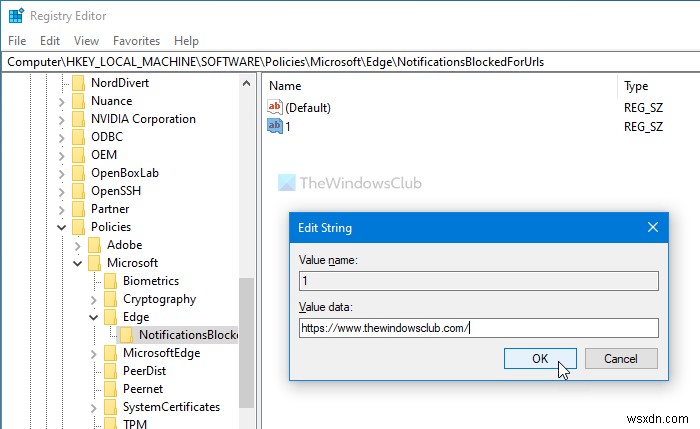 Cách tắt thông báo đẩy (push notifications) của trang web trên Microsoft Edge