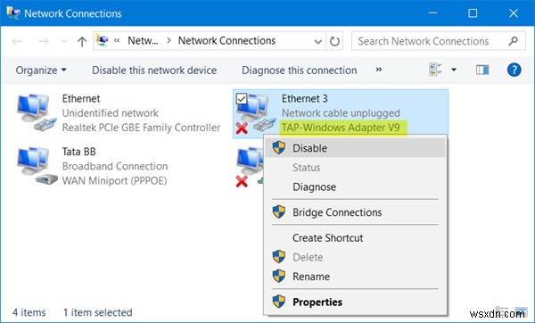 TAP-Windows Adapter v9 là gì và tại sao VPN cần driver này