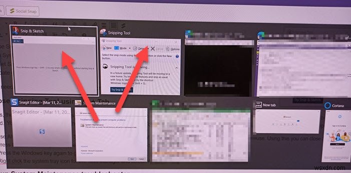 Snip and Sketch không hoạt động hoặc bị treo trong Windows 11/10