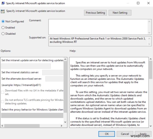 Sửa lỗi Windows Server Update Services Error Code 0x80072EE6
