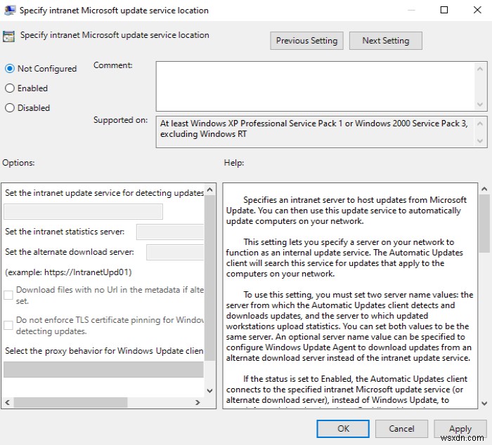 Sửa lỗi Windows Server Update Services Error Code 0x80072EE6