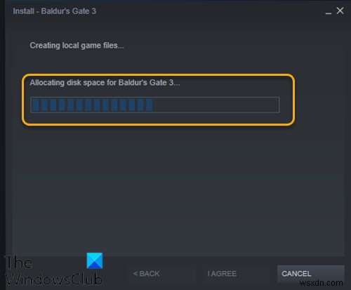 Khắc phục lỗi Steam bị kẹt ở  Allocating disk space  trên Windows 11/10
