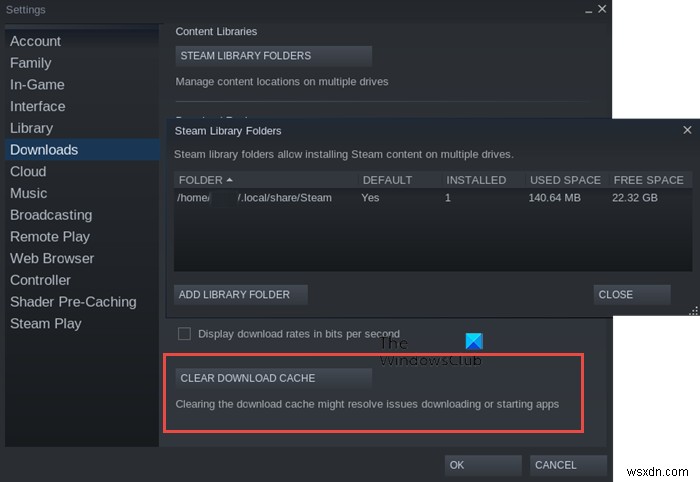 Khắc phục lỗi Steam bị kẹt ở  Allocating disk space  trên Windows 11/10