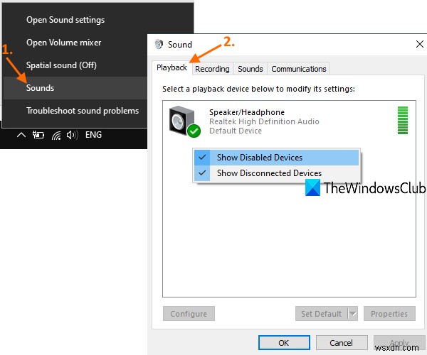 Khắc phục lỗi NVIDIA High Definition Audio Not plugged in trên Windows 11/10