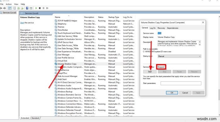 Khắc phục lỗi tạo System Image backup thất bại với mã 0x80780172 trên Windows 11/10