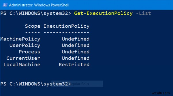 Khắc phục lỗi PowerShell: File cannot be loaded because running scripts is disabled on this system