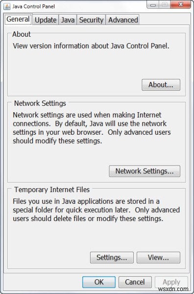 Ứng dụng JavaFX không thể khởi chạy do cấu hình hệ thống