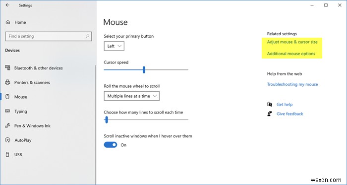Cách thay đổi tốc độ cuộn chuột trên Windows 11/10