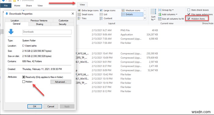 Khắc phục File Explorer không hiển thị tệp dù chúng tồn tại trên Windows 11/10