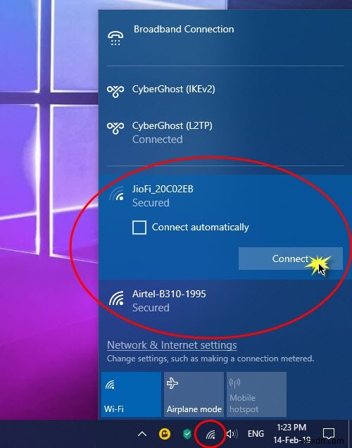 Cách thiết lập kết nối Internet trên Windows 11/10