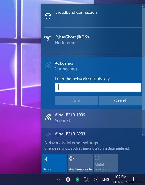 Cách thiết lập kết nối Internet trên Windows 11/10