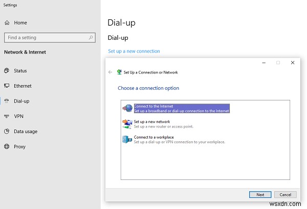 Cách thiết lập kết nối Internet trên Windows 11/10