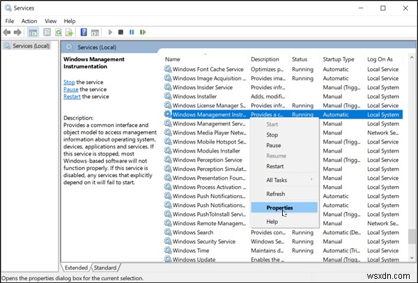 Khắc phục lỗi Windows Management Instrumentation error 1083