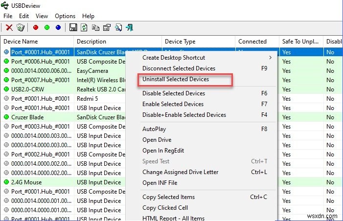 Dừng âm thanh kết nối/ngắt kết nối USB ngẫu nhiên trên máy tính