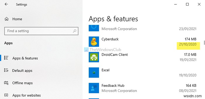 Cách tìm ngày cài đặt cho ứng dụng và chương trình trên Windows 10