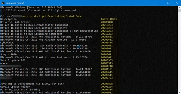 Cách tìm ngày cài đặt cho ứng dụng và chương trình trên Windows 10