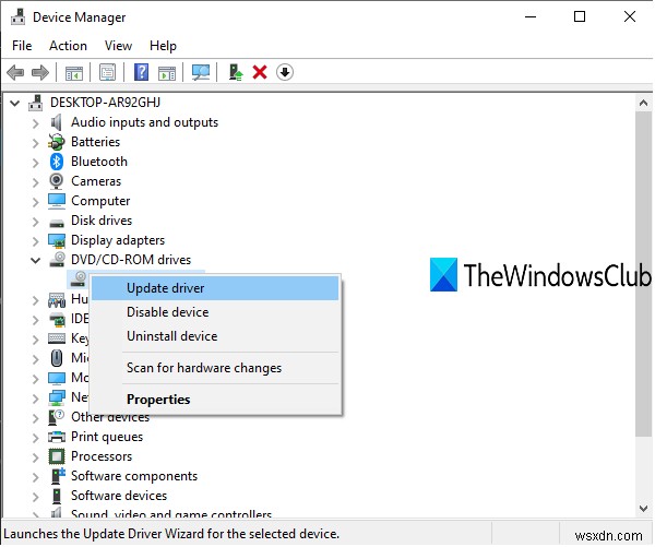Khắc phục lỗi There was a problem burning this disc khi ghi đĩa trên Windows 10